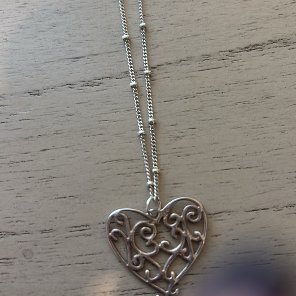 Sterling silver heart chainl from Fortunoff’s - Picture 3 of 4